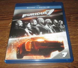 Furious 7 (Blu-ray Disc, 2017, Canadian) Paul Walker Vin Diesel Dwayne Johnson - Picture 1 of 3