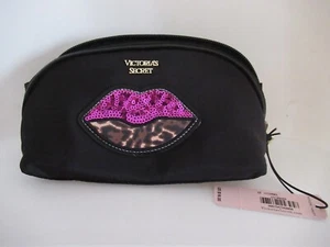 Victoria’s Secret Leopard ON THE GO  Beauty BAG Cosmetic LIPS  Makeup CASE NWT - Picture 1 of 2