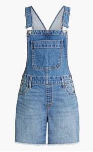 J. Mono de mezclilla para mujer Crew Factory en azul lavado pequeño - Imagen 1 de 11