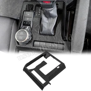 For Toyota Tacoma 2024 2025 Console Gear Shift Panel Cover Trim Black Wood Grain - Foto 1 di 6