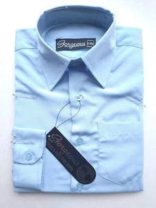 6-12 months, 1-2 years Boys Blue Formal Shirt Wedding Special Occasions Dress Up - Picture 1 of 1