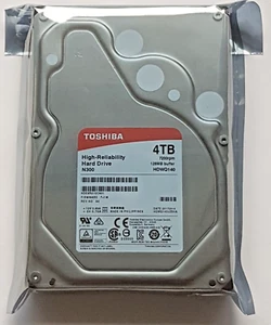 4 TB SATA Toshiba N300 HDWQ140 HDEXR01GCA51 7200rpm 128MB HDD 3.5 " HDD New - Picture 1 of 1