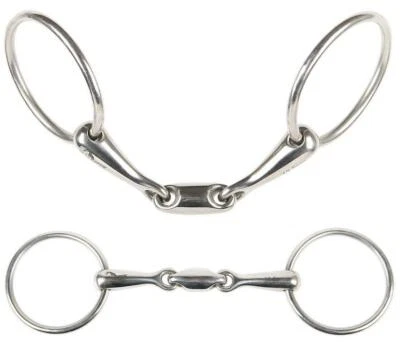 HARRY`S HORSE Wassertrense doppelt gebrochen, dünn 16mm 12.5/13.5/14.5 cm Loose ring snaffle