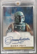 2001 Star Wars Evolution Autograph Jeremy Bulloch Boba Fett On Card Auto