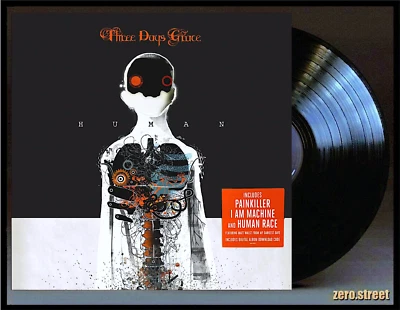 THREE DAYS GRACE Human LP on BLACK VINYL New SEALED bump - Image 1 of 4
