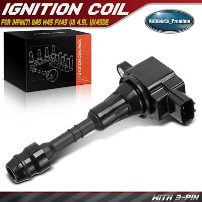Ignition Coil for INFINITI FX45 2003-2008 M45 2003-2004 2006-2010 Q45 V8 4.5L - Image 1 of 4