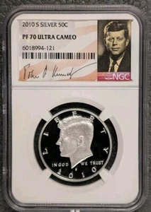 2010-S Silver Kennedy Half Dollar NGC PF70 FREE SHIPPING - Picture 1 of 2