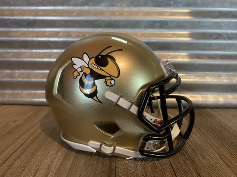 Custom Georgia Tech Yellow Jackets Speed Mini Helmet Cover