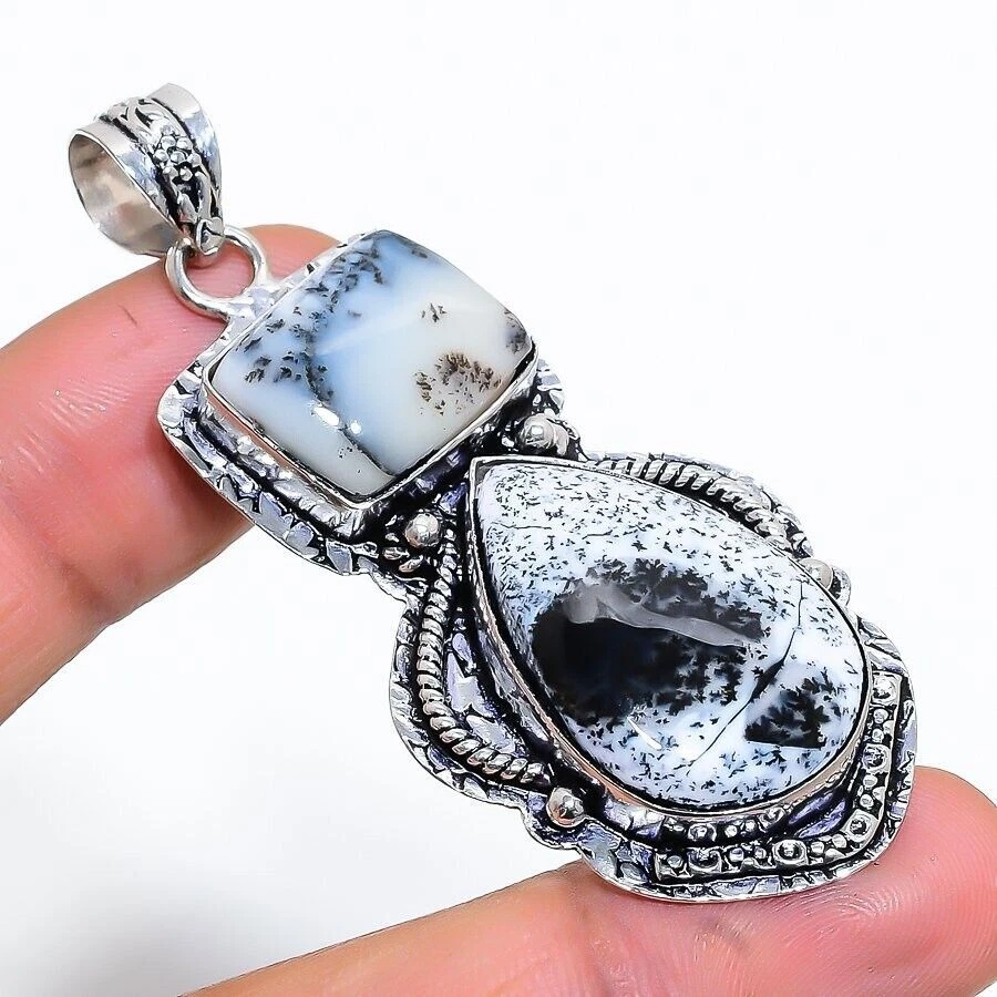 Ciondolo gioielli in argento sterling 925 fatto a mano con pietra preziosa... - Immagine 1 di 1