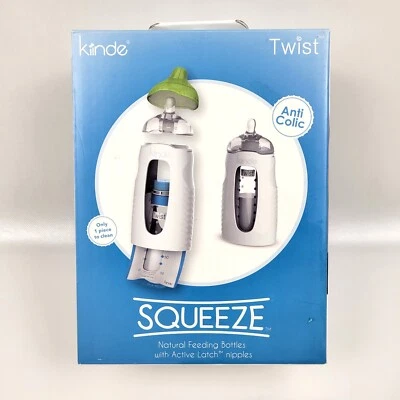 Kiinde Active Latch Silicone Baby Bottle, Anti Colic,4 Ounce, 2 Count New in Box - Image 1 of 4