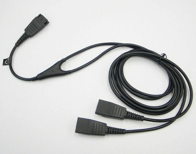 Jabra GN Netcom Y-Cord QD Training Supervisor Splitter Cable without MUTE - New - Image 1 of 1