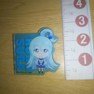 A66683 KonoSuba God's Blessing on this Wonderful World! Acrylic badge Aqua - Picture 1 of 3