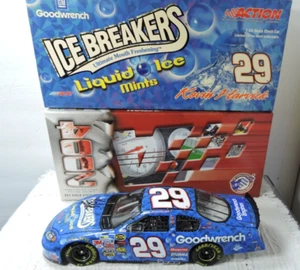 Acción Nascar Kevin Harvick #29 Ice Breakers firmado escala 1:24 diecast 2004 - Imagen 1 de 16