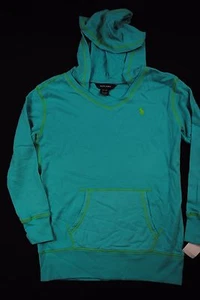NEU Kinder Mädchen Ralph Lauren POLO Kontrast Coverstich Kängurutasche Hoodie M - Bild 1 von 3