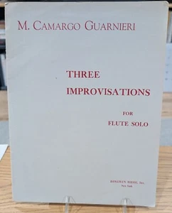 Three Improvisations for Flute Solo by M. Camargo Guarnieri - Picture 1 of 4