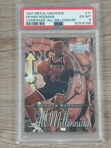 Dennis Rodman 1997-98 Metal Universe Championship Preview - All Millennium PSA 6 - Picture 1 of 1