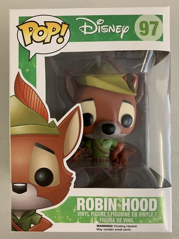 Robin Hood 97 ~ Disney ~ Funko Pop Vinyl ~ NEAR MINT + Free Pop Protector Cover