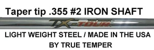 NUEVO True Temper TX Tour Luz RÍGIDA # 2 Eje de Hierro .355 Cónico Bajo Vuelo HKP - Imagen 1 de 1