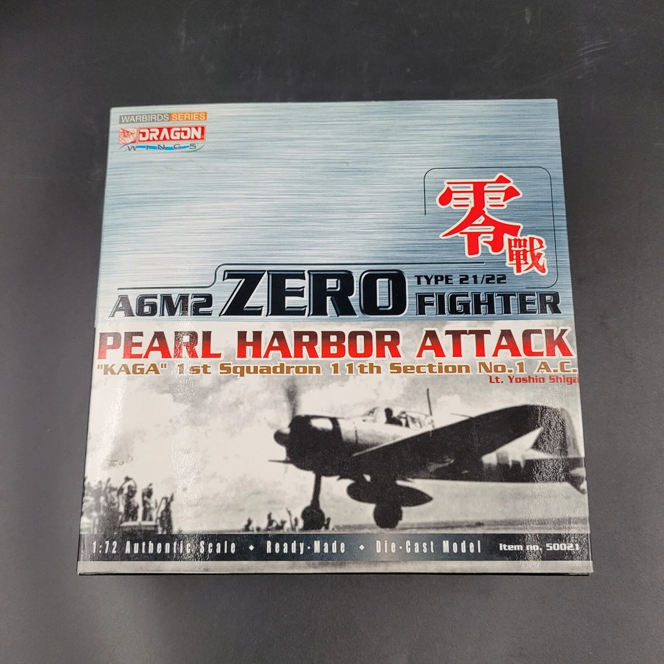 Dragon Wings 1:72 A6M2 Zero, Kaga 1st Sq Lt Shiga, Pearl Harbor 1941, No. 50021 - Image 1 of 4
