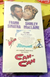 FACTORY SEALED VHS CAN CAN FRANK SINATRA SHIRLEY MACLAINE - Picture 1 of 1