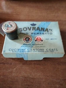 Filo Per Cucire Sovrana Nero N°40 12 Rocchetti 297metri - Foto 1 di 3