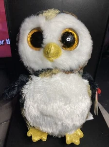 Owliver the Camouflaged Owl 6” Plush Cute 2015 Owl - Ty Beanie Boos MWMT - Picture 1 of 4