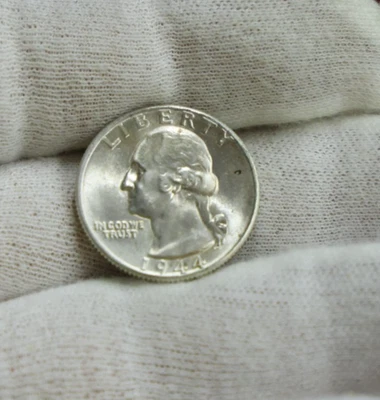 1944  US Washington Quarter 25c   Unc - Image 1 of 2