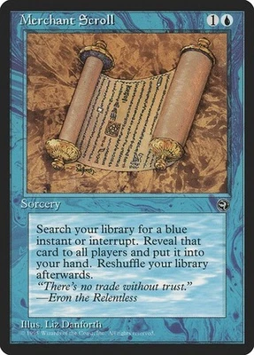 Homelands  MTG  1 Merchant Scroll  Magic NM - Image 1 of 2