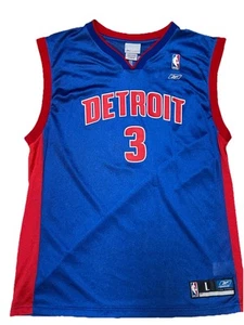 Reebok Detroit Pistons Ben Wallace 3 Basketball Trikot Herren L NBA Swingman - Bild 1 von 6