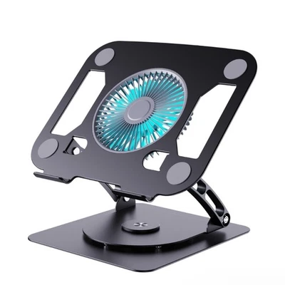 Adjustable Laptop Stand 360 Degree Rotation and 3 Speed Cooling Fan for 15.9inch - Image 1 of 4