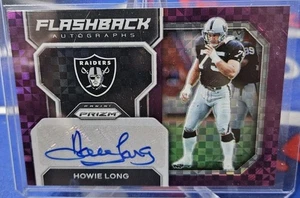 2022 Panini Prizm Purple Power /49 Howie Long Flashback auto Raiders - Picture 1 of 3