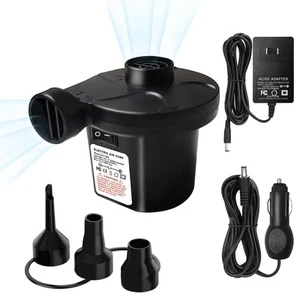 Air Pump for Inflatables - Electric Air Mattress Pump with 3 Nozzles Portable... - Picture 1 of 7