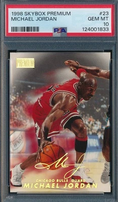 MICHAEL JORDAN 1998-99 SKYBOX PREMIUM PSA 10 GEM MINT CARD #23! - Image 1 of 2