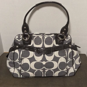 Coach Schultertasche/Handtasche Taube grau Signature - Bild 1 von 15