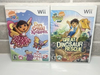 Diego, Go Great Dinosaur Rescue Dora Saves The Crystal Kingdom Nintendo Wii Cib - Image 1 of 4