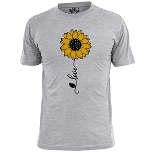 Camiseta para hombre girasol amor flores paz jardinería - Imagen 1 de 3