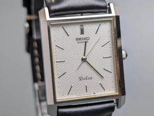 Seiko Dolce 9521-5160 Quartz Tank Square Herrenuhr Vintage 26mm von 1983 - Bild 1 von 15