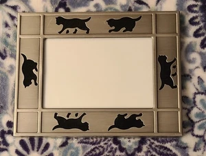 Cornice portafoto gatti metallo vintage 1997 gruppo HB 4,5x3 area foto usata ottime condizioni - Foto 1 di 6