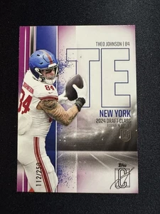 2024 Topps Signature Series Theo Johnson Magenta RC /250 - Picture 1 of 2