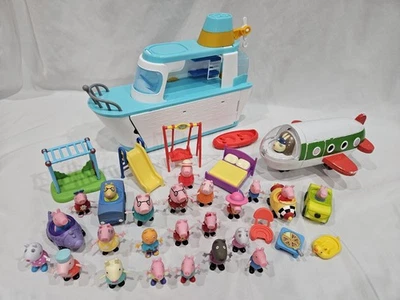 Lote de aviones y cruceros Peppa Pig - Paquete de figuras, vehículos y accesorios Foto 1 de 4
