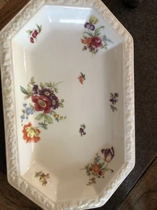 Servier- oder Beilagenplatte Rosenthal Maria Weiß/Sommerstrauß  - Bild 1 von 6