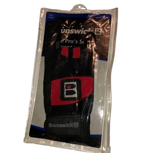 Guanto da bowling Brunswick rosso nero destro grande potenza X 860409 @D - Foto 1 di 11