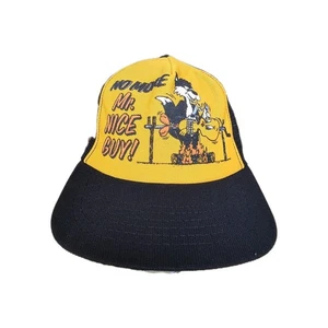 Vintage 80er Snapback Trucker Mütze No More Mr. Nice Guy Cartoon Grafik USA - Bild 1 von 5
