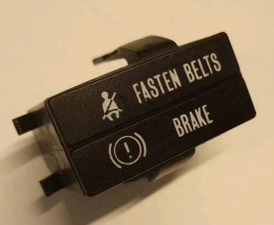 VW VANAGON 1984 OEM CIERRE CINTURONES DE SEGURIDAD/ADVERTENCIA DE FRENO TABLERO INDICADOR LUZ SIN PROBAR Foto 1 de 4