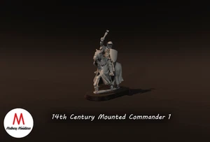 Mounted 14th Century Mounted Commander 1 - Picture 1 of 4