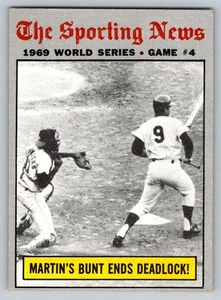 1970 Topps #308 World Series Game 4 - Martin's Bunt New York Mets - Bild 1 von 2