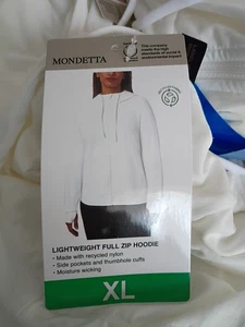 Mondetta Women's Lightweight Full-Zip Hoodie Large - Picture 1 of 2