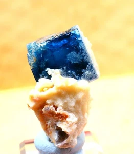 40,8 g Natural Azul Fantasma Fluorita Cúbica Mica Mineral Espécimen/yaogangxian - Imagen 1 de 11