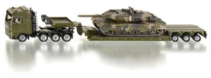 Siku Super 1872 1:87 Heavy Haulage Military Transporter Truck with Leopard Tank - Picture 1 of 1