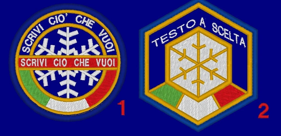 Toppa patch maestro maestri scuola personalizzata sci montagna - Immagine 1 di 1